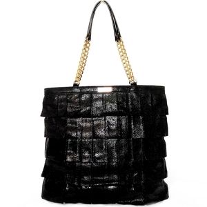 LIKE NEW! KATE SPADE SHIMMERY "PRETTY PLISSE" TOTE